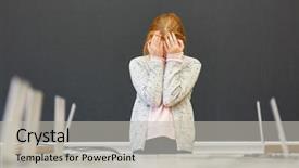  Presentation with elementary school - PPT layouts consisting of elementary school blackboard is ashame background and a light gray colored foreground