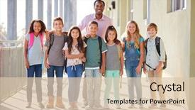  Presentation with elementary school career day and technology and black female teacher - Cool new theme with elementary school teacher and his backdrop and a lemonade colored foreground