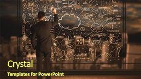  Presentation with whiskey business plan - PPT layouts featuring elements cost - businessman drawing business plan background and a  colored foreground