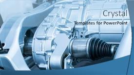  Presentation with bearing - Presentation consisting of elements-of-modern-car-front background and a light blue colored foreground