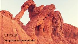  Presentation with dispute rock star - Audience pleasing slide deck consisting of elephant-rock-in-the-valley backdrop and a coral colored foreground