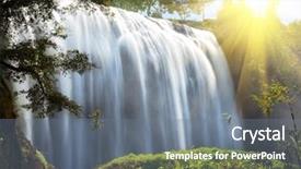  Presentation with vietnam air - Slides with elephants light background - elephant waterfall in central highland background and a gray colored foreground