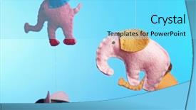  Presentation with elephants - Cool new PPT layouts with elephants on light blue background backdrop and a arctic colored foreground