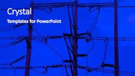 Presentation with electricity - Presentation design enhanced with eletricidade - close up shot of electricity background and a royal blue colored foreground