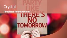  Presentation with party lights - PPT layouts featuring eletronics - party like there's no tomorrow background and a coral colored foreground