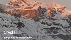  Presentation with national - Presentation theme consisting of elevated peaks left to rigth background and a  colored foreground