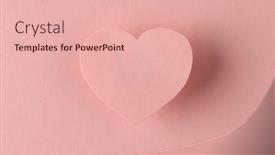  Presentation with romance pink - Slide deck featuring elevated-pink-heart-shape background and a  colored foreground