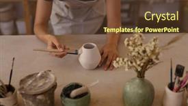  Presentation with studio - Cool new presentation with elevated-view-of-a-young backdrop and a tawny brown colored foreground