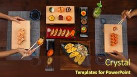  Presentation with japanese - Theme enhanced with elevated-view-of-couple-enjoying background and a tawny brown colored foreground