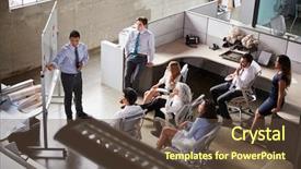  Presentation with elevated intze tank - Presentation featuring whiteboard in a meeting elevate background and a tawny brown colored foreground