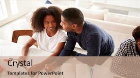  Presentation with black girl sexy fashionable mulatto - Amazing presentation design having looking at each other elevate backdrop and a coral colored foreground