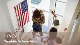  Presentation with elevate - Audience pleasing slide deck consisting of his waiting family elevate backdrop and a coral colored foreground