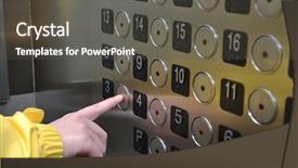  Presentation with elevator - Amazing slides having elevator interior backdrop and a dark gray colored foreground