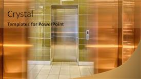  Presentation with sliding doors - Cool new theme with elevator-lift-with-fast-sliding backdrop and a gold colored foreground