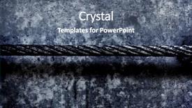  Presentation with cable - Colorful slide deck enhanced with elevator maintenance - steel or metal cable backdrop and a ocean colored foreground