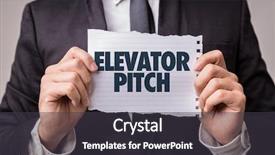  Presentation with elevator - PPT theme featuring elevator pitch background and a dark gray colored foreground