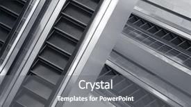  Presentation with elevators - Presentation theme with elevators in a massive shopping mall background and a gray colored foreground