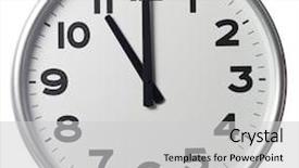  Presentation with clock - Beautiful PPT layouts featuring 24 hours - eleven o'clock backdrop and a light gray colored foreground