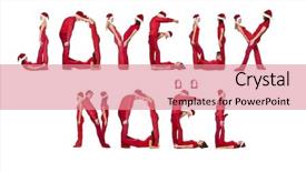  Presentation with noel - Amazing theme having elfs forming the phrase 'joyeux backdrop and a  colored foreground