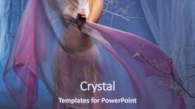  Presentation with elf - Slides enhanced with elf in magical winter forest background and a violet colored foreground