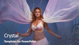  Presentation with elf - Slides having elf in magical winter forest background and a ocean colored foreground