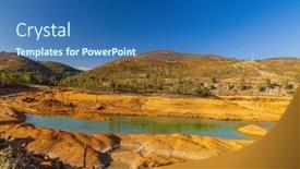  Presentation with burden - Presentation design consisting of eliminating-the-ecological-burden background and a ocean colored foreground