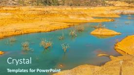  Presentation with burden - Presentation design enhanced with eliminating-the-ecological-burden and a ocean colored foreground