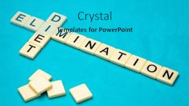  Presentation with allergy food - Amazing slides having elimination-diet-crossword-in-ivory backdrop and a teal colored foreground