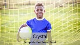  Presentation with youth - Audience pleasing slide deck consisting of elite - diverse young boy backdrop and a yellow colored foreground