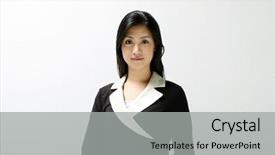  Presentation with formal - Cool new slides with elite college - formal dress asian woman backdrop and a light gray colored foreground