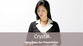  Presentation with formal events - Theme enhanced with elite college - formal dress asian woman background and a gray colored foreground