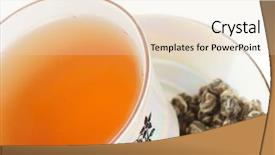  Presentation with green tea - Beautiful PPT layouts featuring elite oolong green tea infused backdrop and a  colored foreground