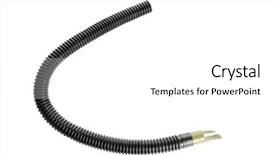  Presentation with game ticket - Slide deck enhanced with elk bugle game call isolated background and a white colored foreground