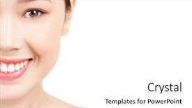  Presentation with asian - Audience pleasing slides consisting of ell - face of asian female smiling backdrop and a white colored foreground