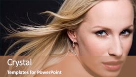  Presentation with fair - Beautiful slide deck featuring ell - photo of fashionable girl backdrop and a coral colored foreground