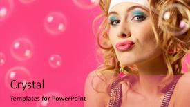  Presentation with girl pink baby shower - Amazing PPT layouts having ell - photo of happy girl backdrop and a coral colored foreground