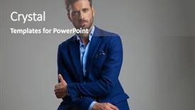  Presentation with smart - Beautiful theme featuring ellbow - portrait of attractive smart casual backdrop and a gray colored foreground