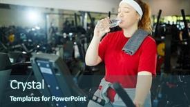  Presentation with fresh water - Amazing presentation design having ellipse - portrait of cute plump red backdrop and a  colored foreground