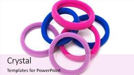  Presentation with hair - Slides featuring ellipse - rubber bands for hair background and a lavender colored foreground