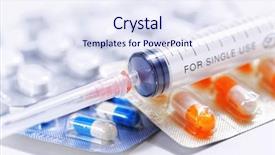  Presentation with colored - Beautiful slides featuring ellipse - stethoscope and colored pills close backdrop and a sky blue colored foreground