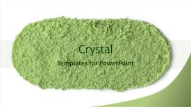  Presentation with wheat - Slide set with ellipse made of natural wheat background and a seafoam green colored foreground