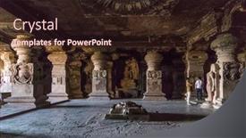  Presentation with caves - Slides enhanced with ellora-india-14-january-2015 background and a wine colored foreground