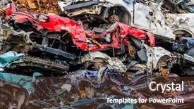  Presentation with old car - Beautiful slides featuring elv - old cars were scrapped backdrop and a tawny brown colored foreground