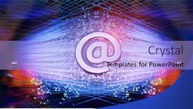  Presentation with fiber - Colorful slide set enhanced with email-signs-with-fiber-optics backdrop and a light blue colored foreground