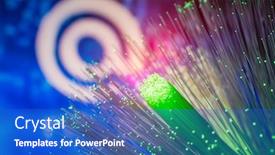  Presentation with fiber optics - Amazing PPT layouts having email-signs-with-fiber-optics backdrop and a cobalt blue colored foreground