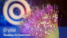  Presentation with fiber - Slide set consisting of email-signs-with-fiber-optics background and a cobalt blue colored foreground