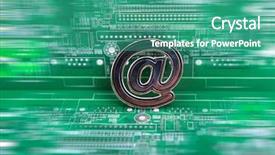  Presentation with circuit board - Cool new PPT layouts with various objects of the spring season in the best of this wonderful period backdrop and a tawny brown colored foreground