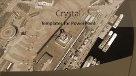  Presentation with boats - Cool new slides with embankment-and-river-boats-early backdrop and a coral colored foreground