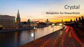  Presentation with rio negro river - Audience pleasing slide set consisting of embankment of the moskva river backdrop and a lemonade colored foreground