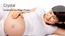  Presentation with pregnant woman - Beautiful slides featuring embarazo - photo of pregnant woman lying backdrop and a white colored foreground